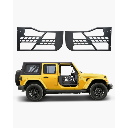 VEVOR  2-Door Jeep Tube Doors, Hunting Style Door w Heavy-Duty Hinges & Oe Latch, Jeep Doors w Rubber Pads & Toughened Steel Tube, Fit For