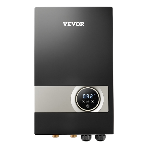 VEVOR 27kW Tankless Electric Water Heater, Instant Hot Water Heater Under Sink, On Demand for Kitchen, Office with LCD Touch Screen, Child Security