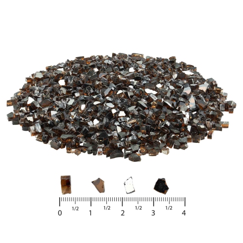 Verre à foyer VEVOR 10 lb/4,5&nbsp;kg, pierres résistantes aux températures élevées, roches en verre réfléchissantes et sans fumée