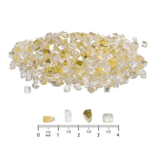 Verre à foyer VEVOR 10 lb/4,5 kg, roches de foyer résistantes aux températures élevées, roches de verre réfléchissantes et sans fumée