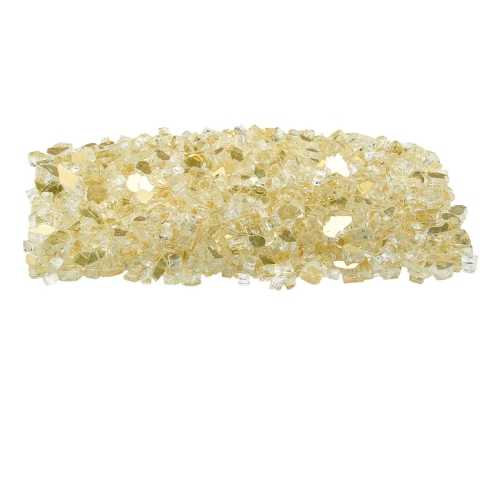 Verre à foyer VEVOR 10 lb/4,5 kg, roches de foyer résistantes aux températures élevées, roches de verre réfléchissantes et sans fumée