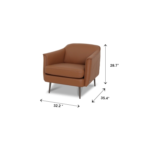 Luxana home/Accent chair/Chestnut