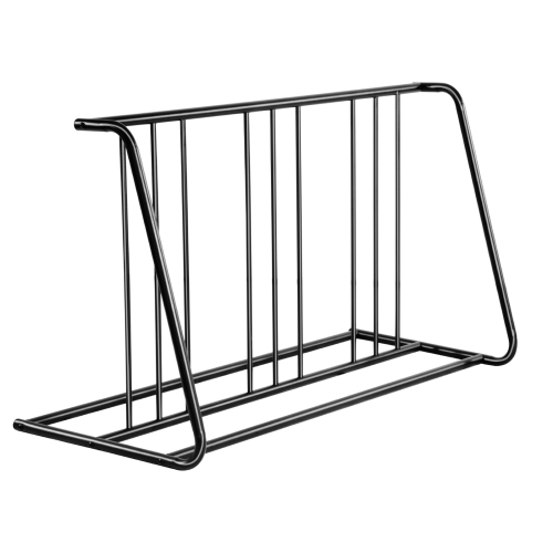 VEVOR 6-Bicycle Capacity Bike Rack, Fits Tire Width 3 Inch/76.2 mm, Carbon Steel Double-Sided Grid Bike Rack Stand, Freestanding Bicycle Storage