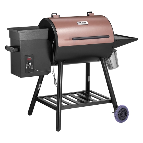 Fumoir à granules de bois 8-en-1 VEVOR, barbecues pour la cuisson à l'extérieur, gril électrique et fumoir de 456 pouces carrés, avec contrôleur