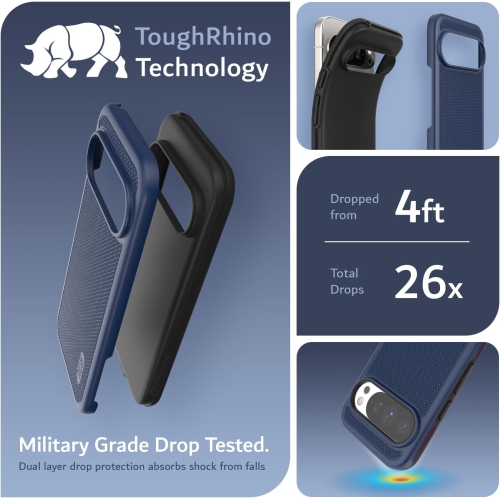 Étui MergeGrip de TUDIA pour Pixel 10 de Google et étui pour Pixel 10 Pro 2025 - Indigo