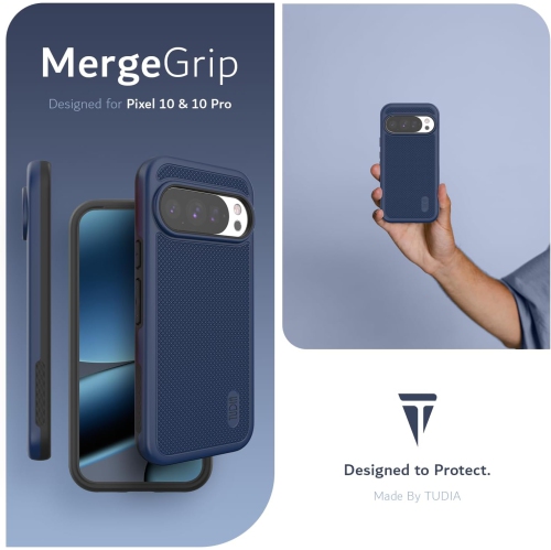 Étui MergeGrip de TUDIA pour Pixel 10 de Google et étui pour Pixel 10 Pro 2025 - Indigo