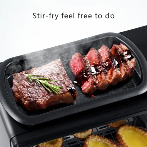 Bread Machine Multifunction Breakfast Making Machine 3 in 1 Electric Coffee Maker Omelette Frying Pan Bread Pizza Baking Oven Household Breakfast