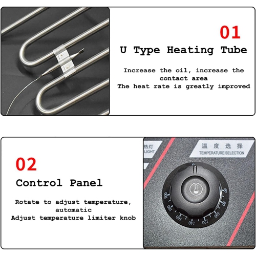 1700W Dual Tank Electric Deep Fryer for Commercial, Large Stainless Steel Countertop Deep Fryer with Removed Tank and 2 Basket for Home Kitchen and