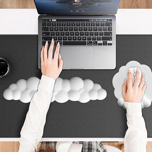Mouse pad, ergonomic mouse pad, cloud-shaped non-slip foam mouse pad - Office supplies, computer mouse pad