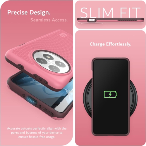 TUDIA MergeGrip for OnePlus 13 Case 5G 2025 Drop Protection - Smokey Pink