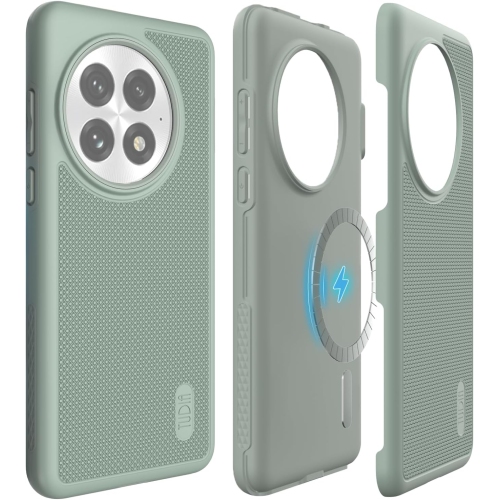 TUDIA MergeGrip for OnePlus 13 Case 5G 2025 MagSafe Compatible - Green Lily