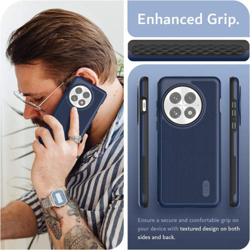 TUDIA MergeGrip for OnePlus 13 Case 5G 2025 Drop Protection - Indigo Blue