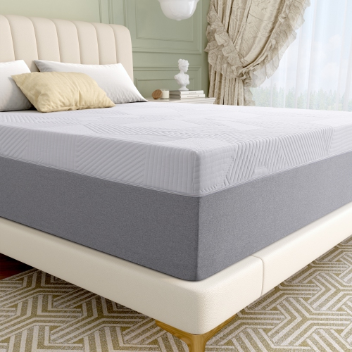 Twolike Furniture – Matelas moyen en mousse à mémoire en gel 8 po, sans fibre de verre, mousse respirante de qualité supérieure, matelas