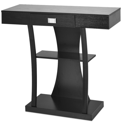 Gymax Console Table Sofa Entry Hallway Porch Desk Storage Display Shelves W/Drawer