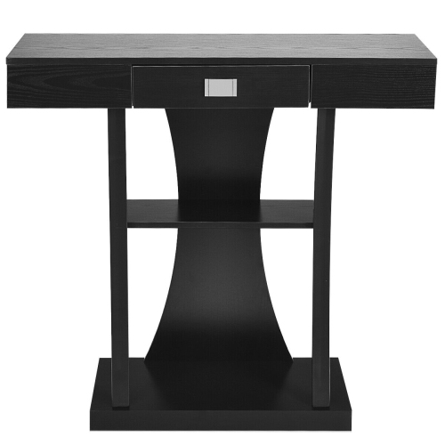 Gymax Console Table Sofa Entry Hallway Porch Desk Storage Display Shelves W/Drawer