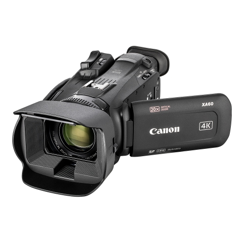Caméscope 4K XA60 PAL Professional UHD de Canon + carte SD 128 Go + lampe LED + plus