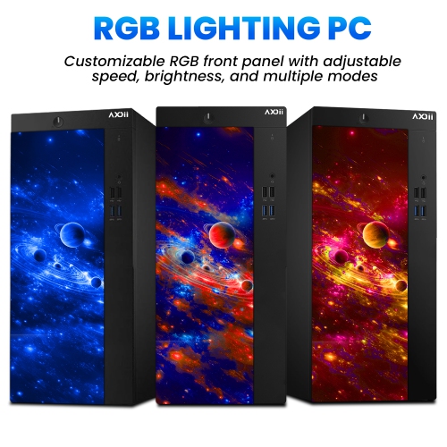 AXOII Custom RGB Desktop - Intel Core i5, 16GB Memory, 256GB SSD, Win 11 Pro + Wi-Fi, Bluetooth by AXOII - Refurbished condition - Image 3
