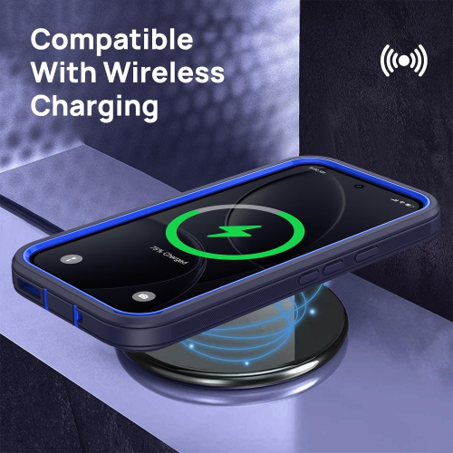 for Google Pixel 9/10/9 Pro/10 Pro Protective Case, Heavy Duty Shockproof Dropproof Dustproof Phone Case 3-Layer Rugged Hard Cover, Navy Blue