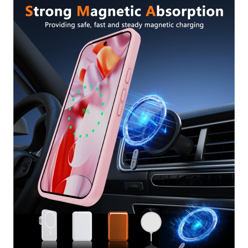 for Google Pixel 10 Case: Google Pixel 10 Pro Magnetic Matte Shockproof Rugged Translucent Phone Cover-Military Grade Drop Proof Sturdy Hard Slim