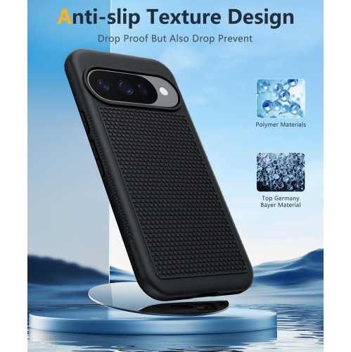 Pour l'étui pour Pixel 10 de Google&nbsp;: Compatible 10 Pro/9/9 Pro Étui de protection double couche léger antichoc robuste avec antidérapant