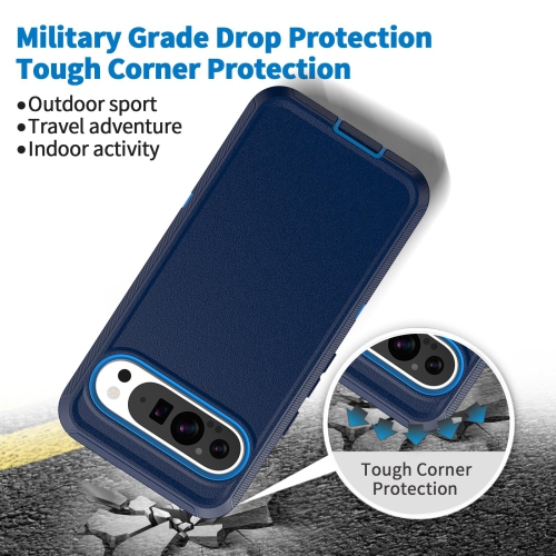 Case for Google Pixel 10 Pro XL 5G, Heavy Duty Shockproof Dustproof 3 in 1 Rugged Protective Bumper Phone Cover for Pixel 10 Pro XL 5G