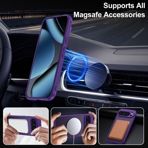 Étui mat pour Pixel 10 Pro XL de Google avec protecteur d'écran, Compatible avec MagSafe, Dragonne antichoc Protection militaire contre les chutes,