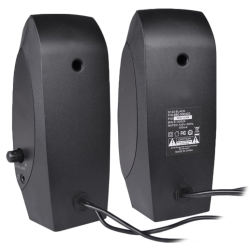 Logitech S120 2-Piece 2 Channel Multimedia Speaker System w/Headphone Jack