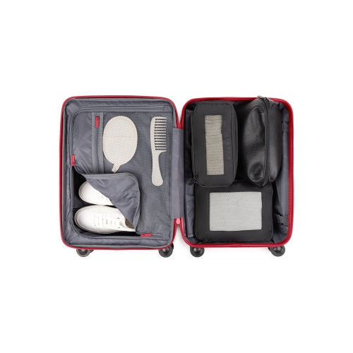 Bugatti - Birmingham 3 Piece Luggage Set with Expansion - Red