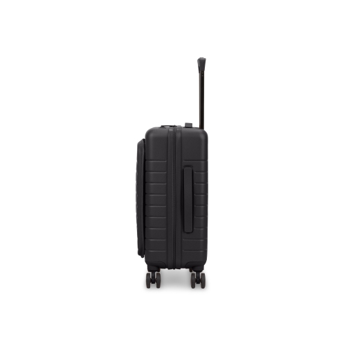 Bugatti - Munich Pro Hardside 3 Piece Luggage Set with Front Pocket - Black