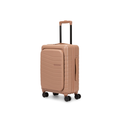 Ensemble de 3 valises rigides Munich Pro de Bugatti avec pochette avant - Beige