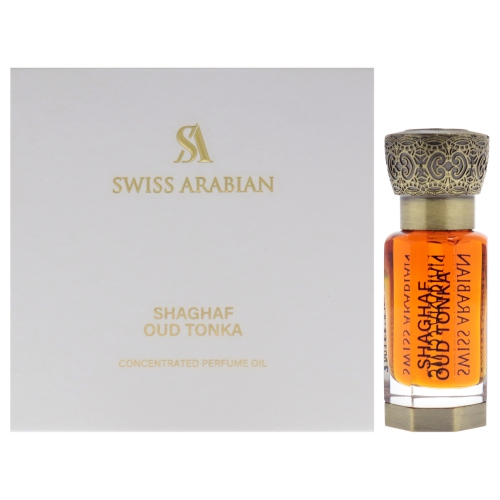 Shaghaf Oud Tonka by Swiss Arabian for Unisex - 0.4 oz Concentrated Perfume Oil
