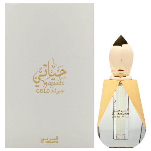 AL HARAMAIN  Hayati By for Unisex - 0.4 OZ Concentrated Perfume Oil (Mini) In Gold