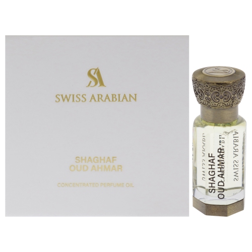 Shaghaf Oud Ahmar by Swiss Arabian for Men - 0.4 oz Perfume Oil