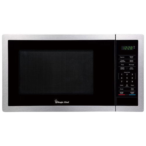 Four à micro-ondes de comptoir de 0,9 pi³ de Magic Chef - Acier inoxydable