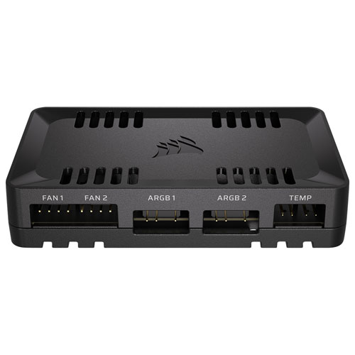 Contrôleur d'éclairage et de ventilateur RVB adressable Commander Duo de Corsair