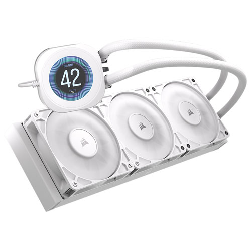 Système de refroidissement liquide pour processeur Nautilus 360 RS ACL de Corsair - Blanc