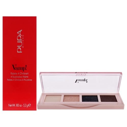 PUPA MILANO  Vamp 4 Eyeshadow Palette - 006 Deep Nude By for Women - 0.183 OZ Eye Shadow