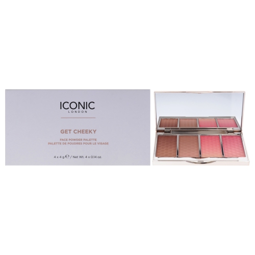 ICONIC LONDON  Get Cheeky Face Powder Palette By for Women - 0.56 OZ Makeup