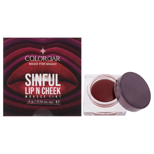 COLORBAR  Sinful Lip N Cheek Mousse Tint - 004 Brick By for Women - 0.14 OZ Makeup