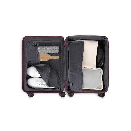 Bugatti - Munich Hardside Carry-on Luggage with Expansion - Purple