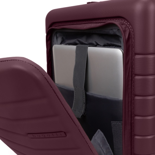 Bagage de cabine rigide avec pochette avant Munich Pro de Bugatti - Violet