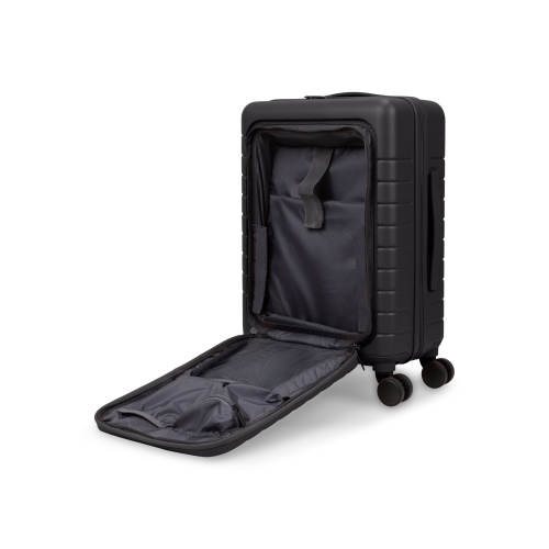 Bugatti - Munich Pro Hardside Carry-on with Front Pocket - Black