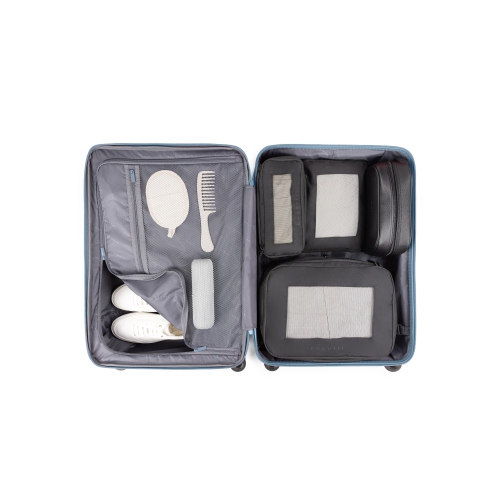 Valise rigide moyenne extensible Birmigham de Bugatti - Bleu