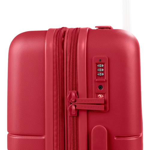 Bugatti - Birmigham Check-In Medium Hardside Luggage with Expansion - Red