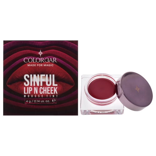 COLORBAR  Sinful Lip N Cheek Mousse Tint - 006 Pie By for Women - 0.14 OZ Makeup In Pink