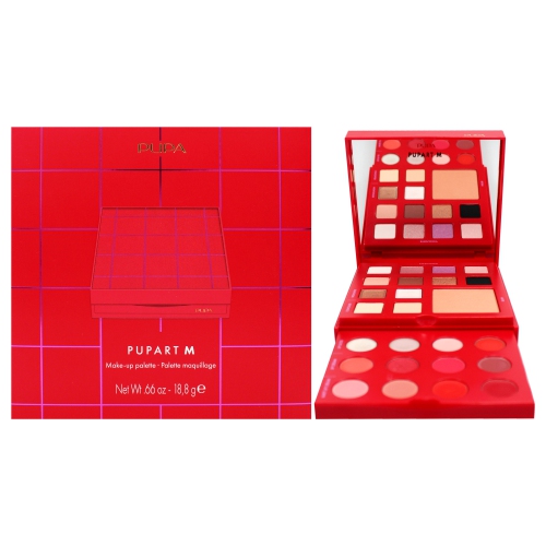 PUPA MILANO  Pupart M Make-Up Palette - 003 By for Women - 0.66 OZ Makeup In Red