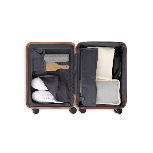 Bugatti - Munich 3 Piece Hardside Luggage Set with Expansion - Beige