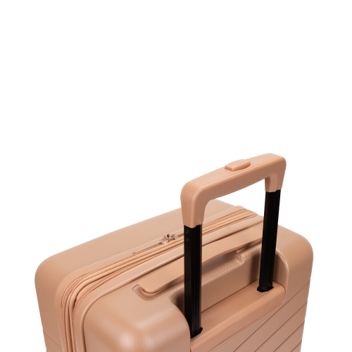 Bugatti - Munich 3 Piece Hardside Luggage Set with Expansion - Beige