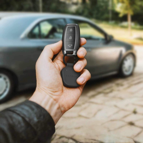 Satechi Vegan-Leather FindAll Keychain | Black