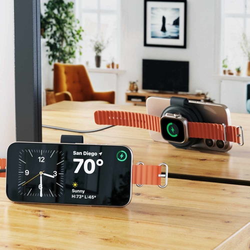 Chargeur sans fil 3-en-1 OntheGo de Satechi | Noir